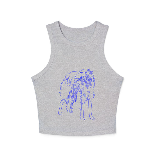 Borzoi Micro Rib Racer Tank Top